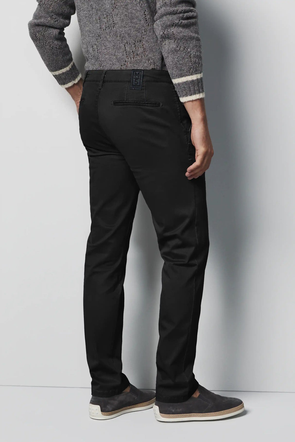 MEYER M5 Jeans - 6001 Soft Stretch Cotton Chinos - Black Meyer