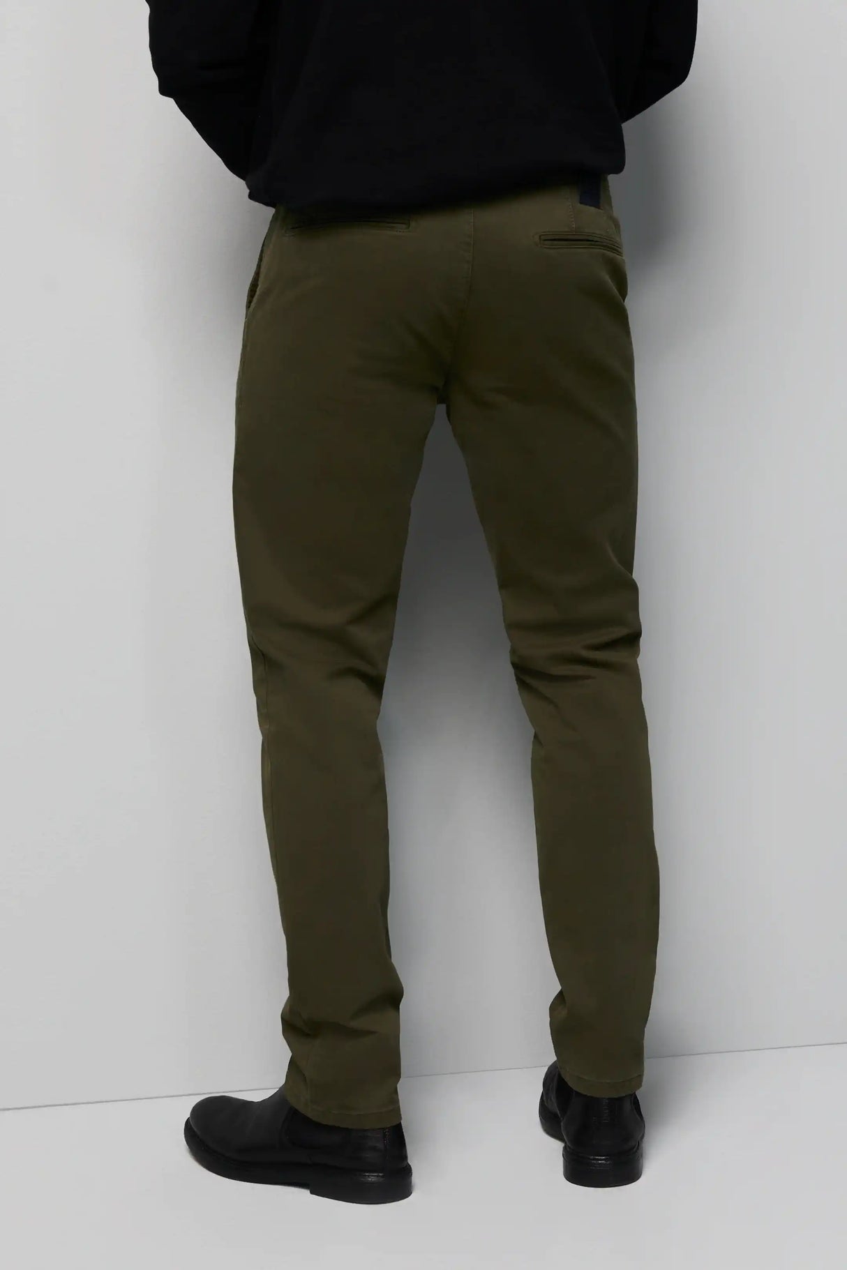 50% OFF - MEYER M5 Trousers - 6001 Soft Stretch Cotton Chinos - Green - Size: 36 LONG Meyer
