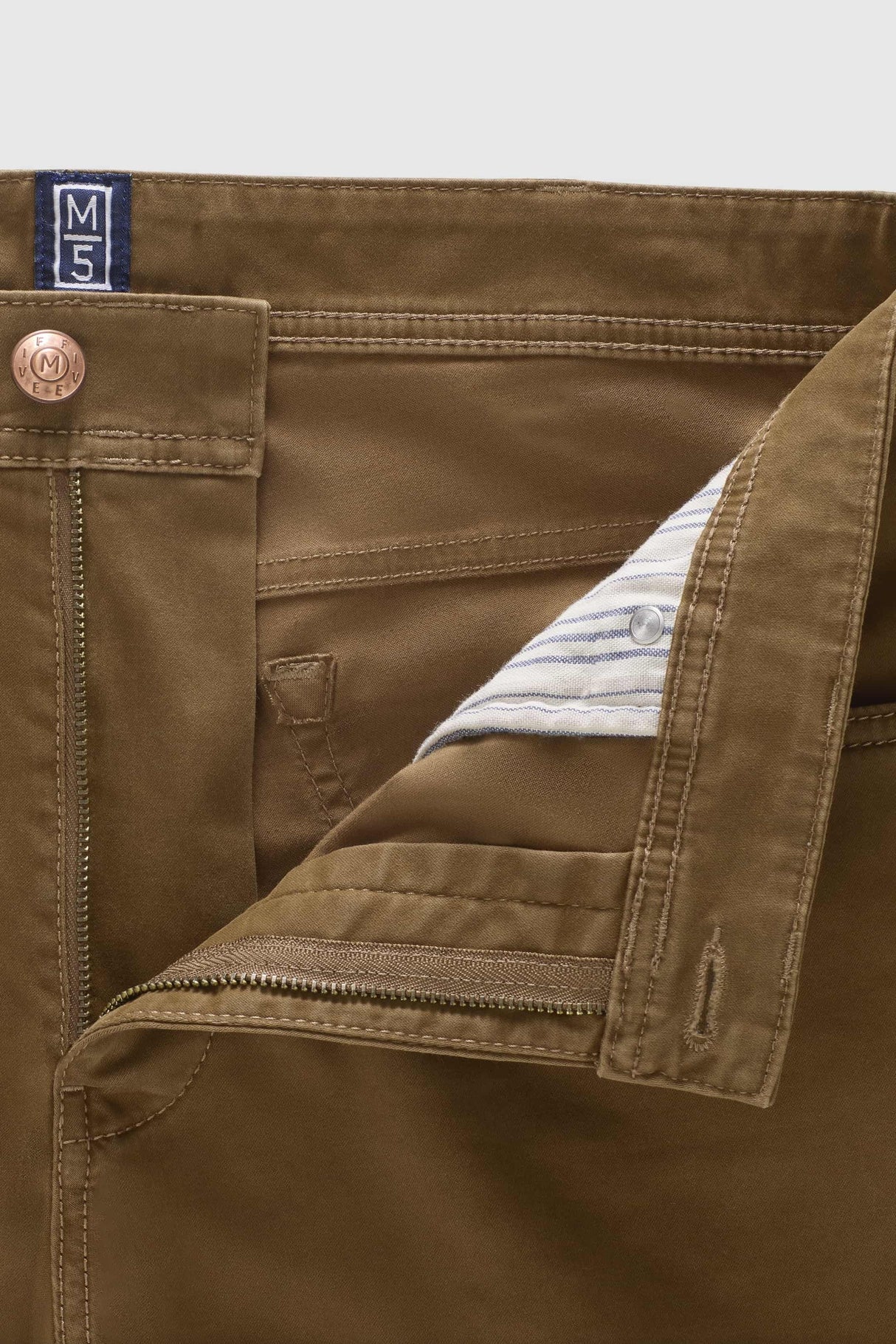 MEYER M5 Jeans – 6106 High Performance Satin Cotton Chinos – Camel