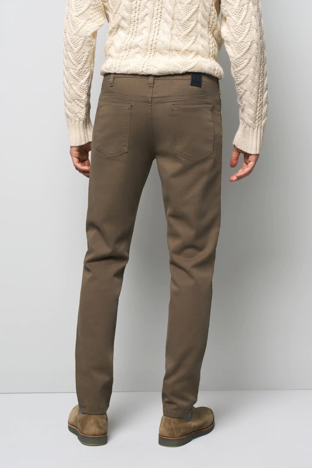 MEYER M5 Jeans - 6188 Cotton Twill Chinos - Stone Meyer