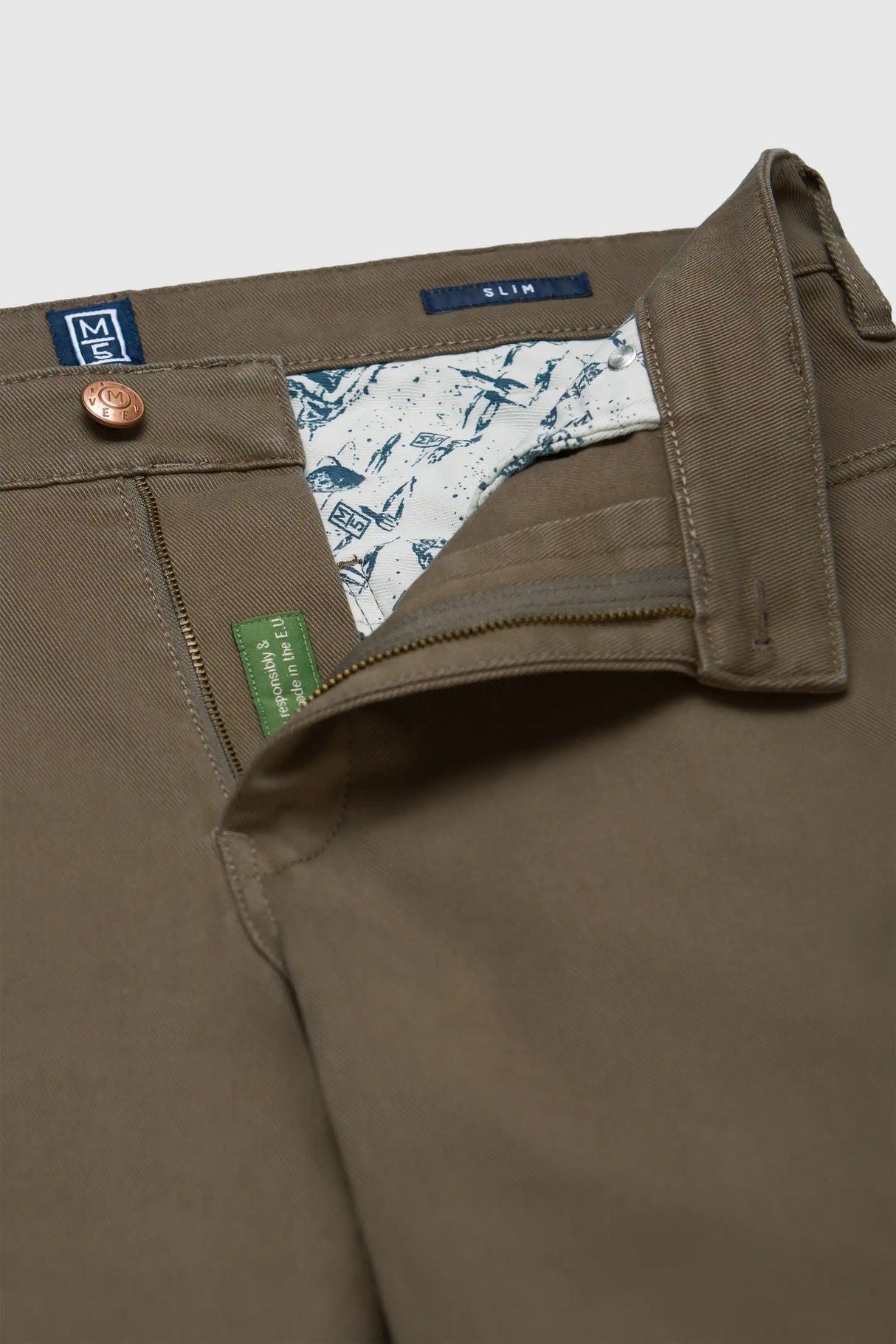 MEYER M5 Jeans - 6188 Cotton Twill Chinos - Stone Meyer