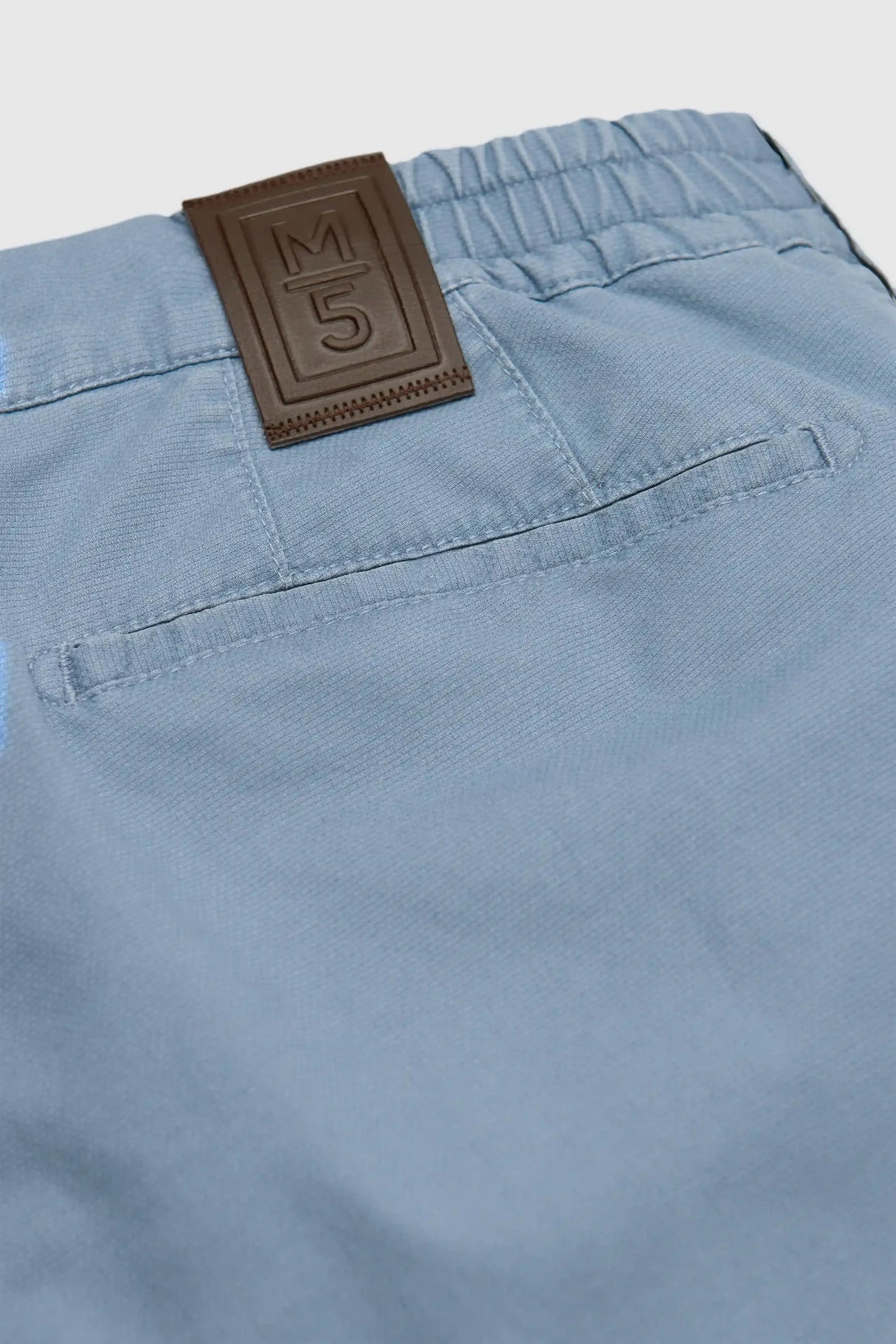 MEYER M5 Move 6025 Micro-Structure Super Stretch Chinos – Blue
