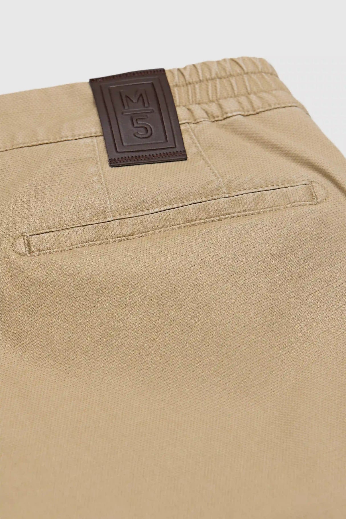 MEYER M5 Move 6025 Micro-Structure Super Stretch Chinos – Sand