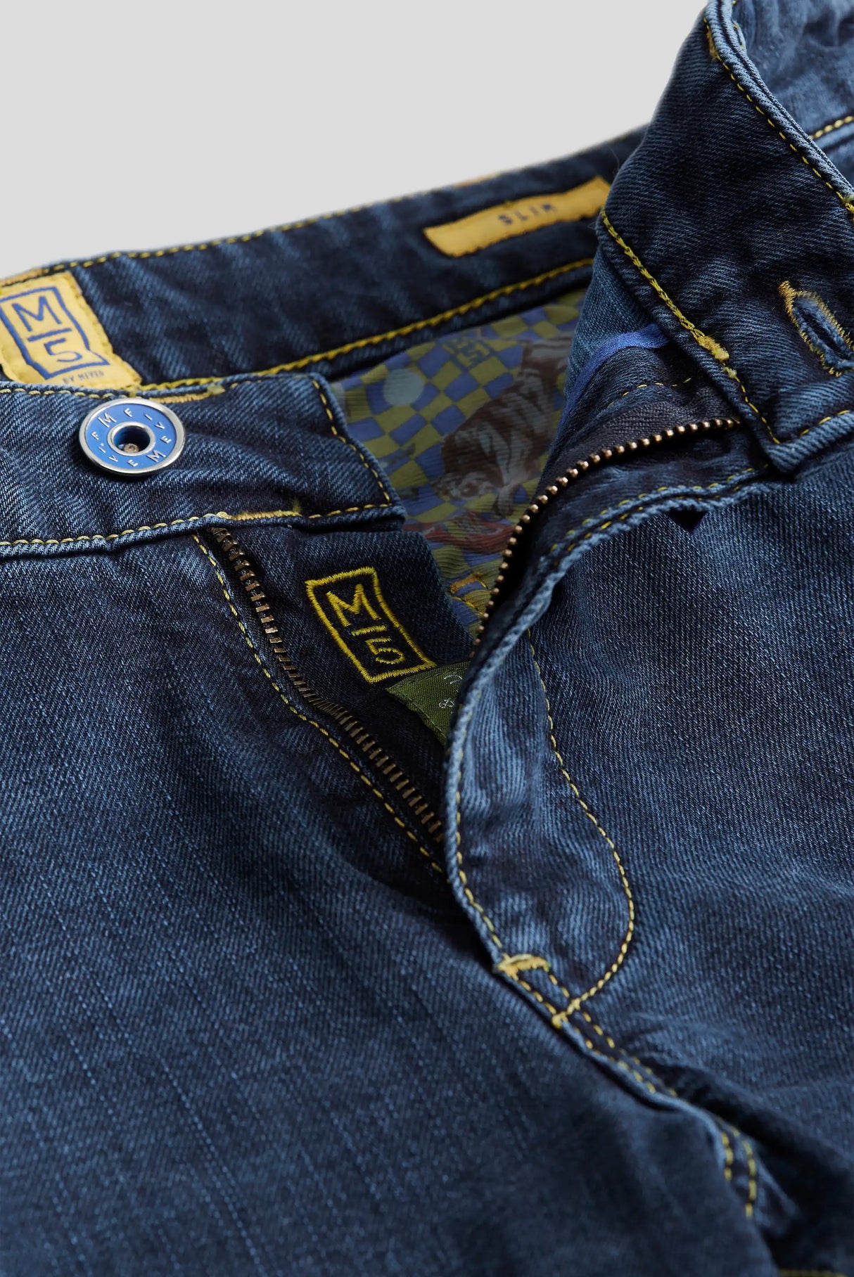 MEYER M5 Jeans - 6207 Slim Fit - Fairtrade Stretch Denim - Overdyed Blue Meyer