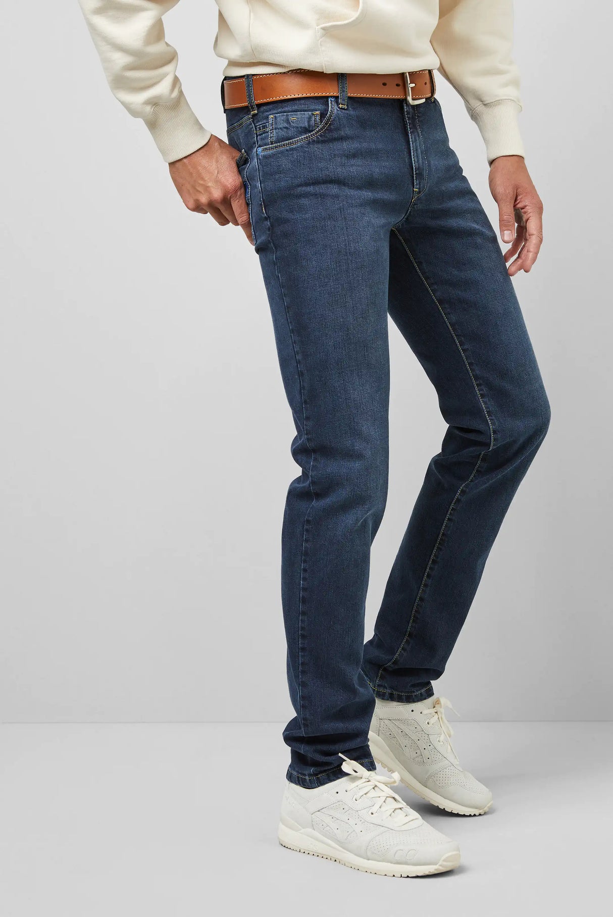 MEYER M5 Jeans - 6207 Slim Fit - Fairtrade Stretch Denim - Overdyed Blue Meyer