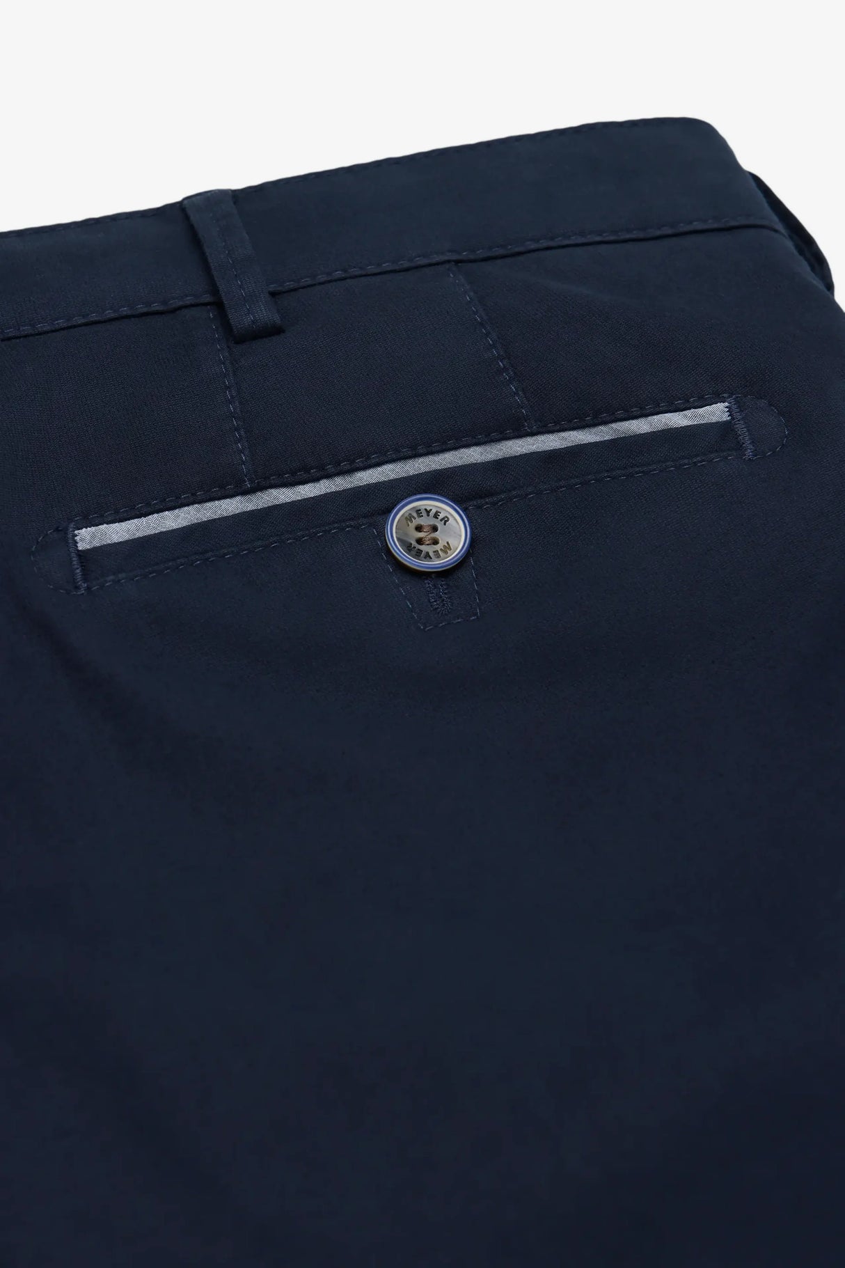 MEYER Roma Comfort Fit Chinos – 5080 Organic Cotton Stretch – Navy