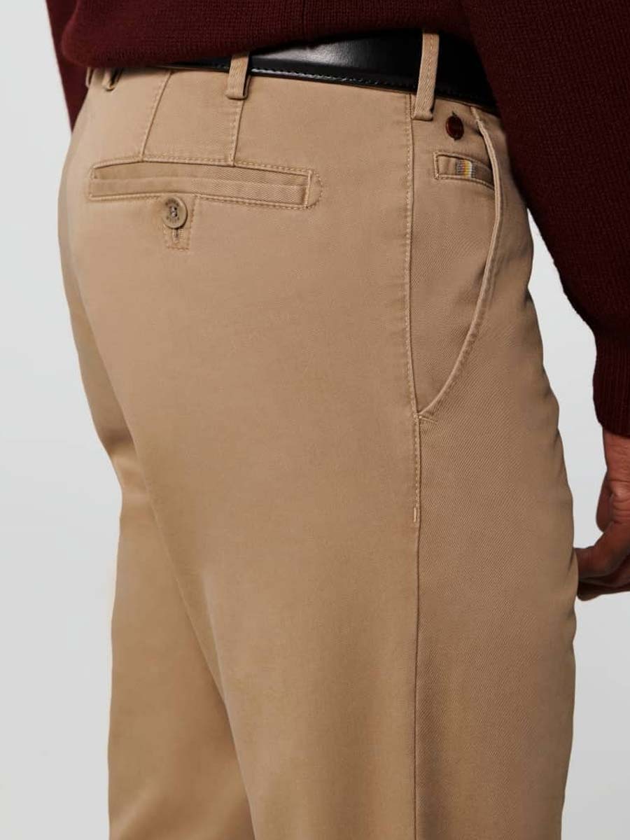 MEYER Roma Trousers - 316 Luxury Cotton Chinos - Camel Meyer