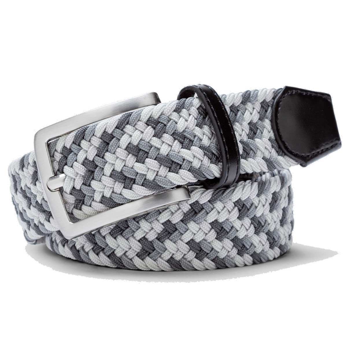 MEYER Woven Belt - Super Stretch - Multi Colour Grey