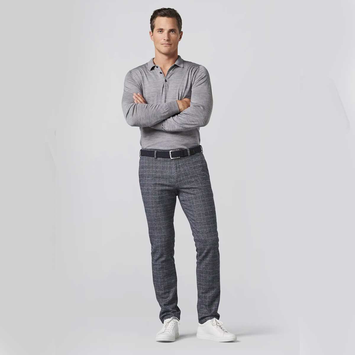 MEYER Woven Belt - Super Stretch - Navy