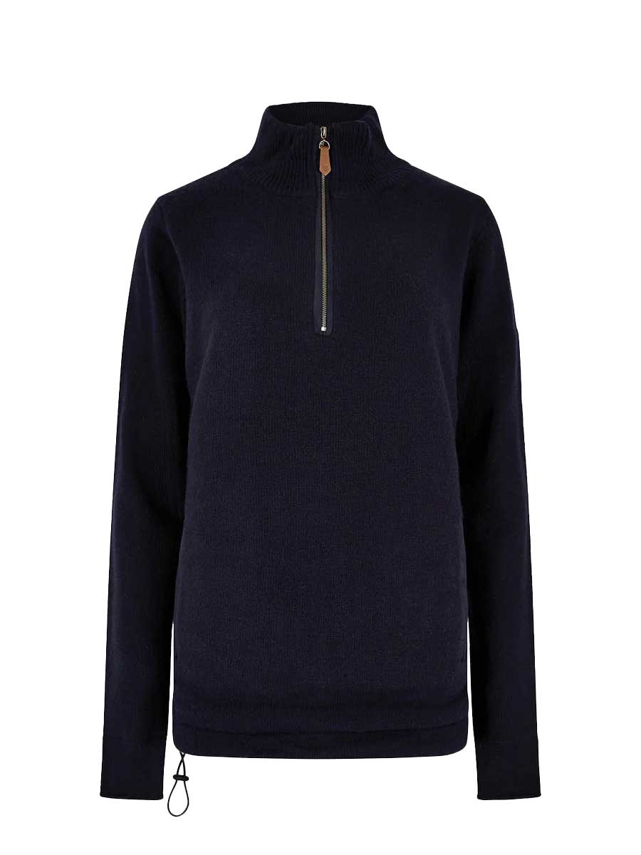 DUBARRY Morrisey Zip Neck Sweater - Women's - Navy