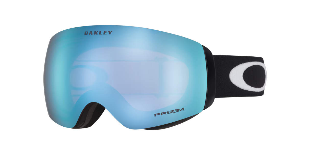 OAKLEY Flight Deck M Snow Goggles - Matte Black Strap - Prizm Snow Sapphire Iridium Lens