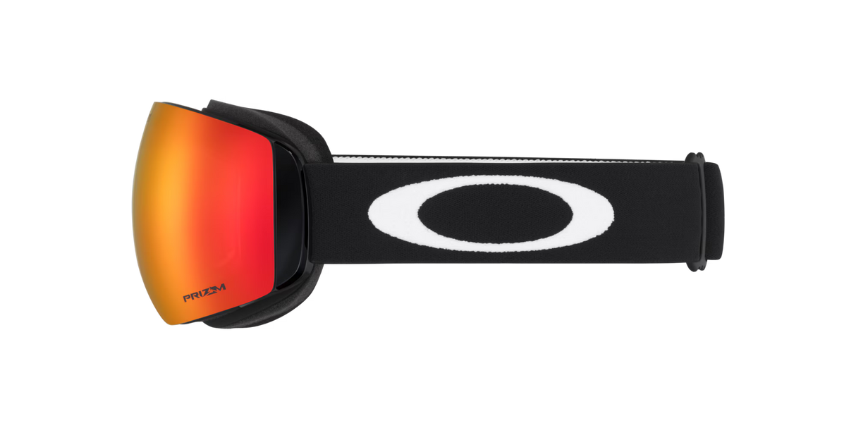 OAKLEY Flight Deck M Snow Goggles - Matte Black Strap - Prizm Snow Torch Iridium Lens
