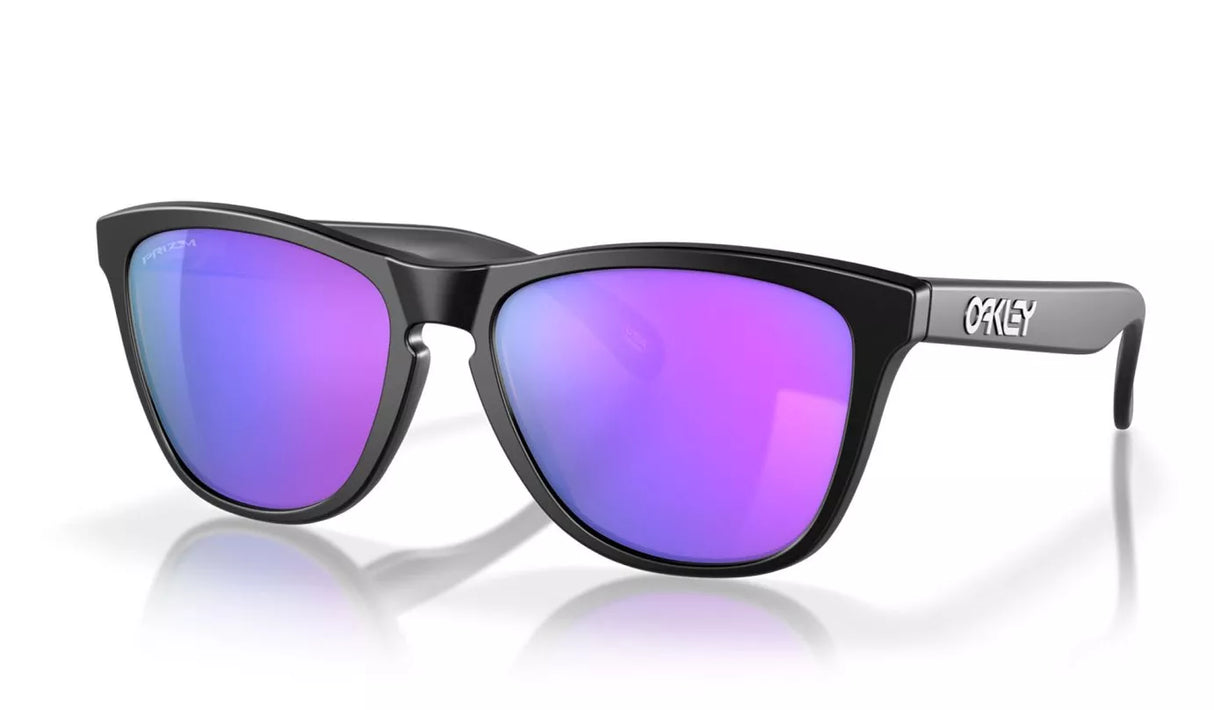 OAKLEY Frogskins Sunglasses - Matte Black - Prizm Violet Lens Oakley