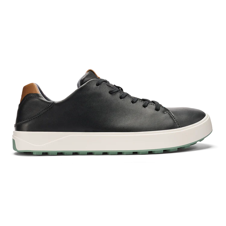 OLUKAI Wai‘alae Men’s Golf Shoes – Lightweight Performance – Black
