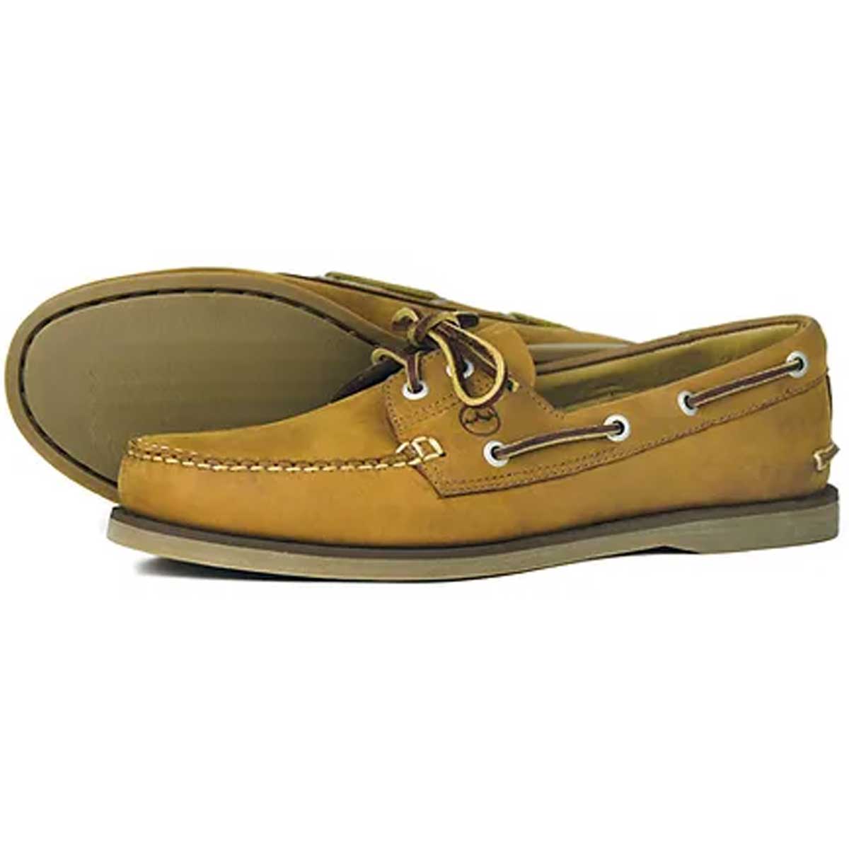 ORCA BAY Newport Leather Deck Shoes - Men's - Sand Orca Bay