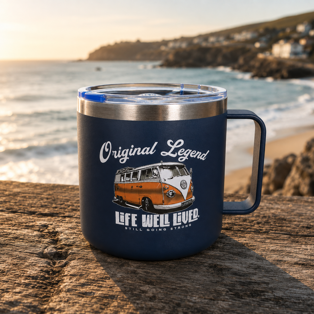 LIFE WELL LIVED Original Legend 14oz Thermal Mug - Navy