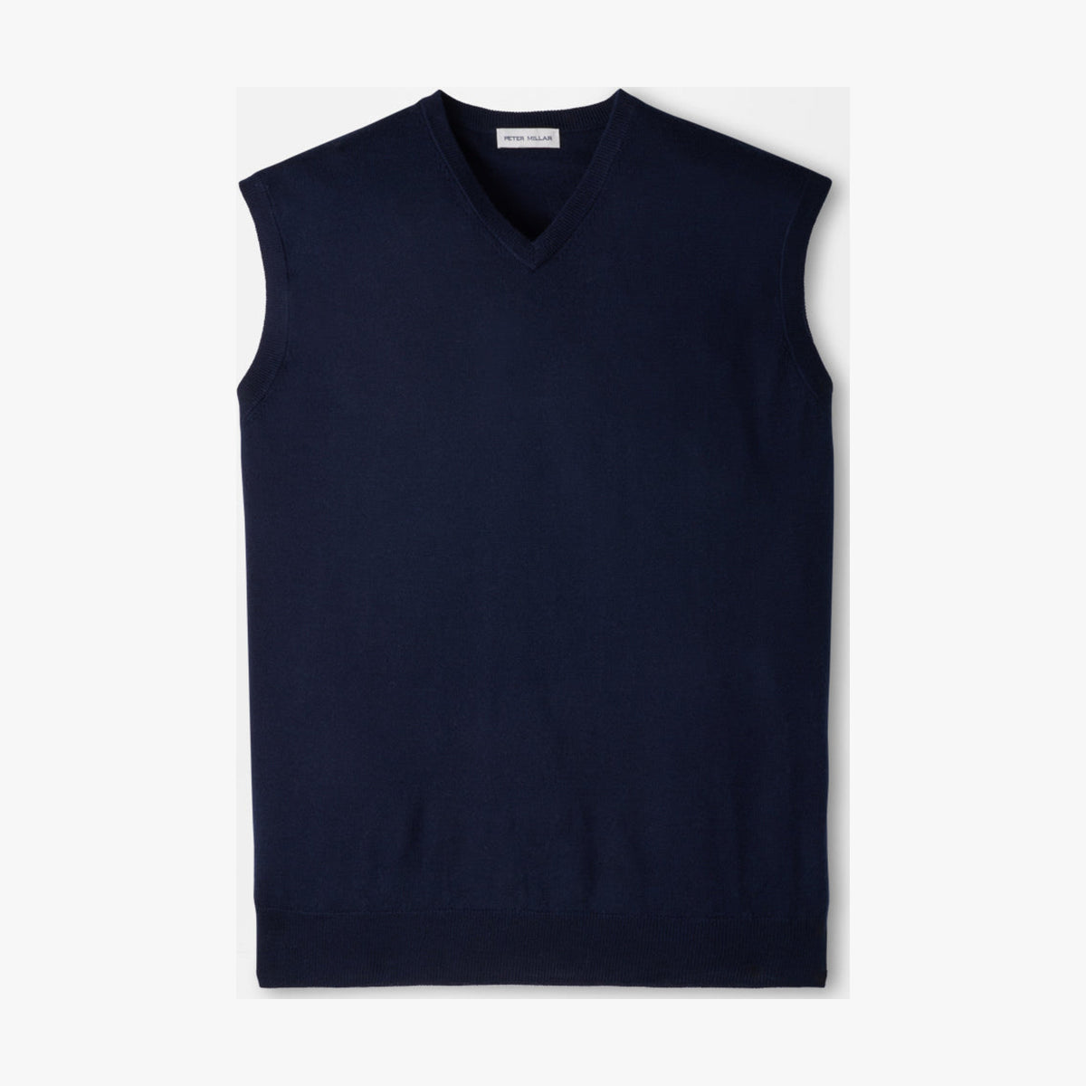Peter Millar Autumn Crest V-Neck Gilet in Navy - front product view