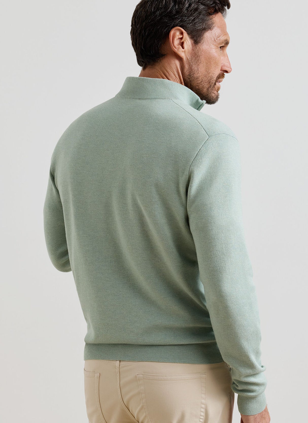 PETER MILLAR Coolspun Lite Cotton Quarter-Zip Sweater – Men's Classic Fit – Grandview