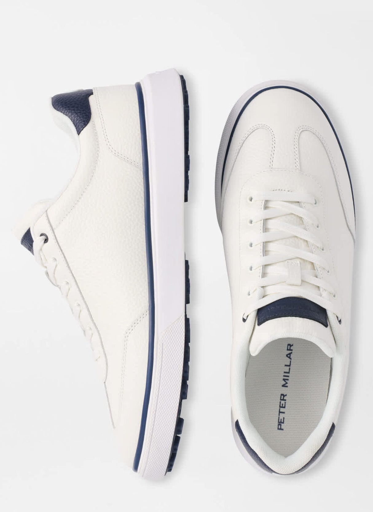 PETER MILLAR Drift Leather Hybrid Course Shoe - Men's - White