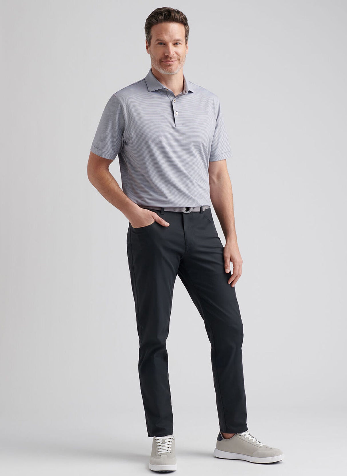 PETER MILLAR eb66 Performance Five-Pocket Trousers - Men's Classic Fit - Black