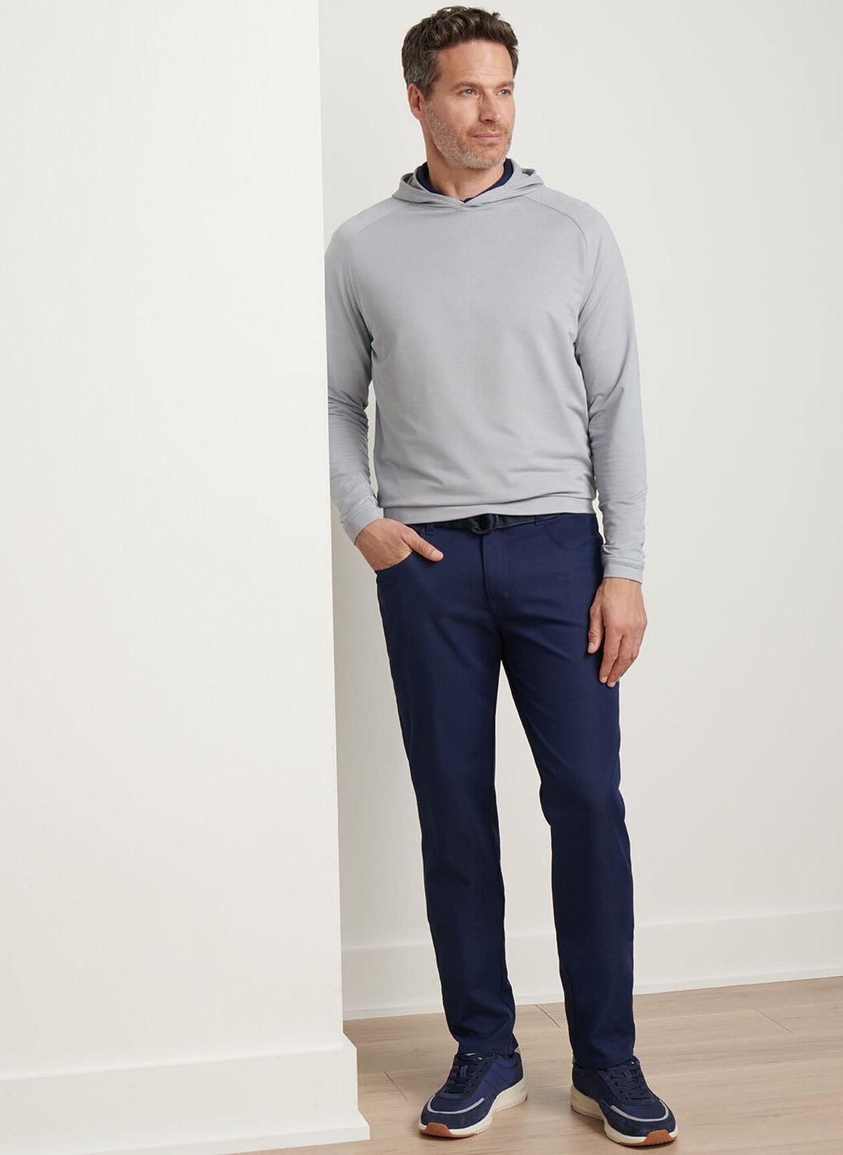 PETER MILLAR Eb66 Performance Five-Pocket Trousers - Men's Classic Fit - Navy