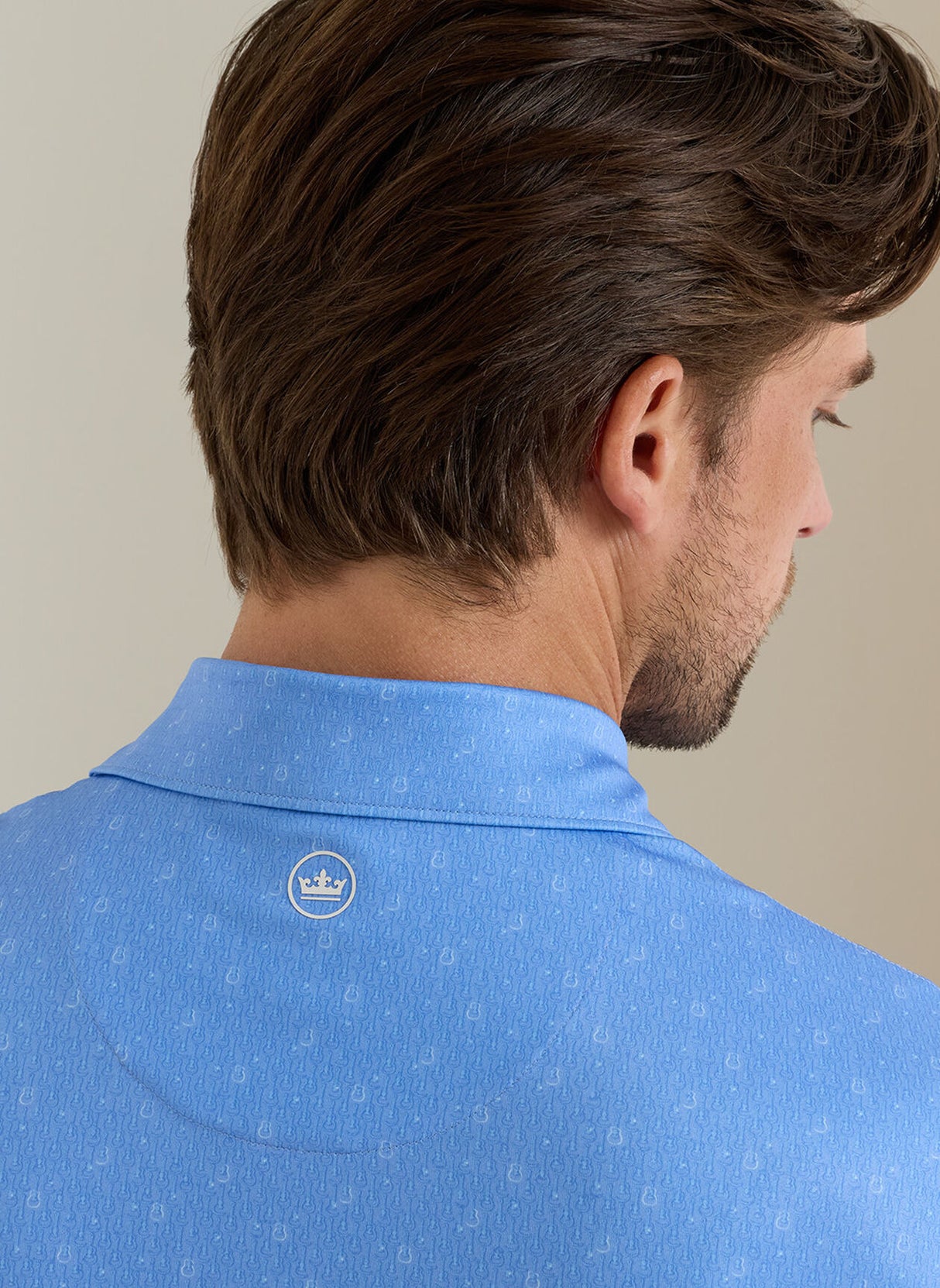 PETER MILLAR Guitar Solo Performance Jersey Polo Shirt - Men's Classic Fit - Bluebird
