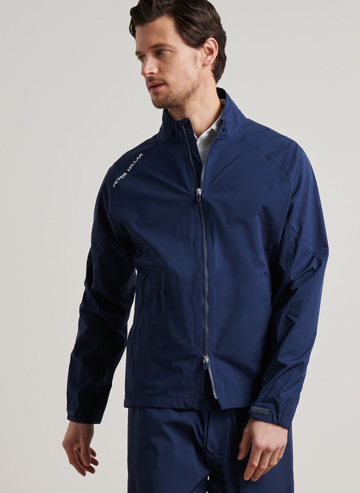 PETER MILLAR Men's Rain Walker Jacket - Windproof & Waterproof - Navy