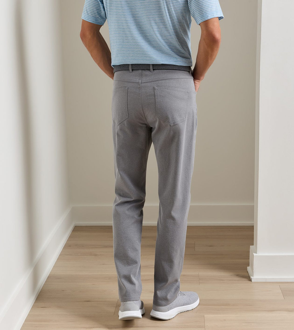 Peter Millar eb66 Melange Performance Five-Pocket Trouser in Smoke - view 3