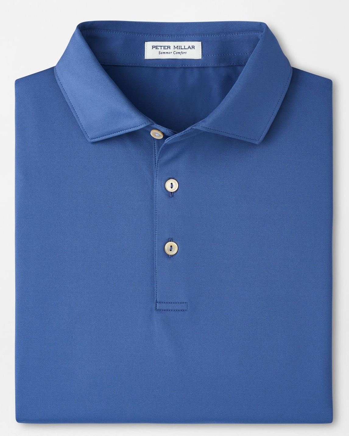 PETER MILLAR Solid Performance Jersey Polo Shirt - Men's Classic Fit - Windsor Blue