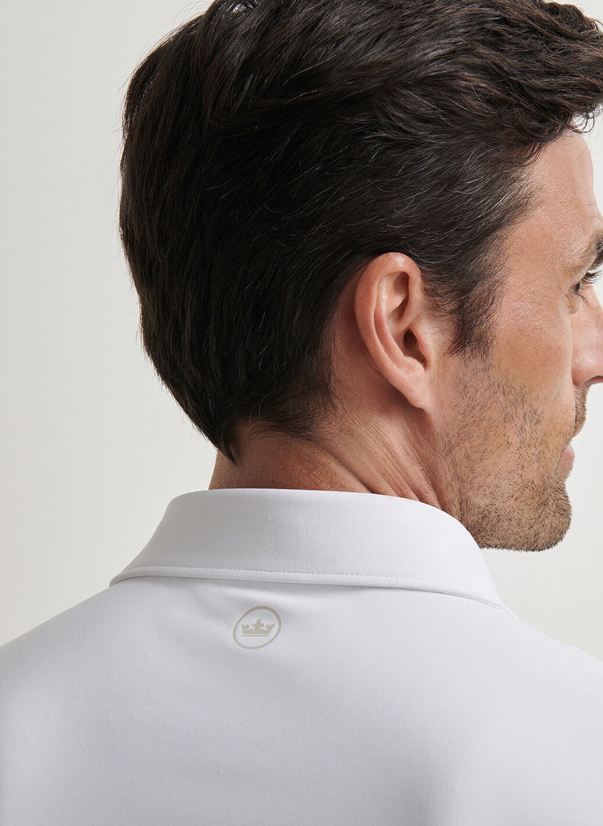 PETER MILLAR Solid Performance Jersey Polo Shirt - Men's Tailored Fit - White