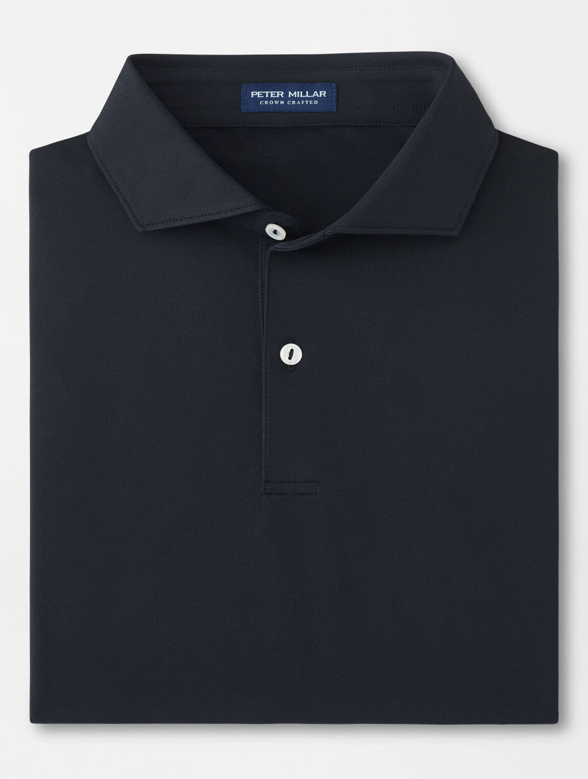 PETER MILLAR Soul Performance Mesh Polo Shirt - Men's Tailored Fit - Black