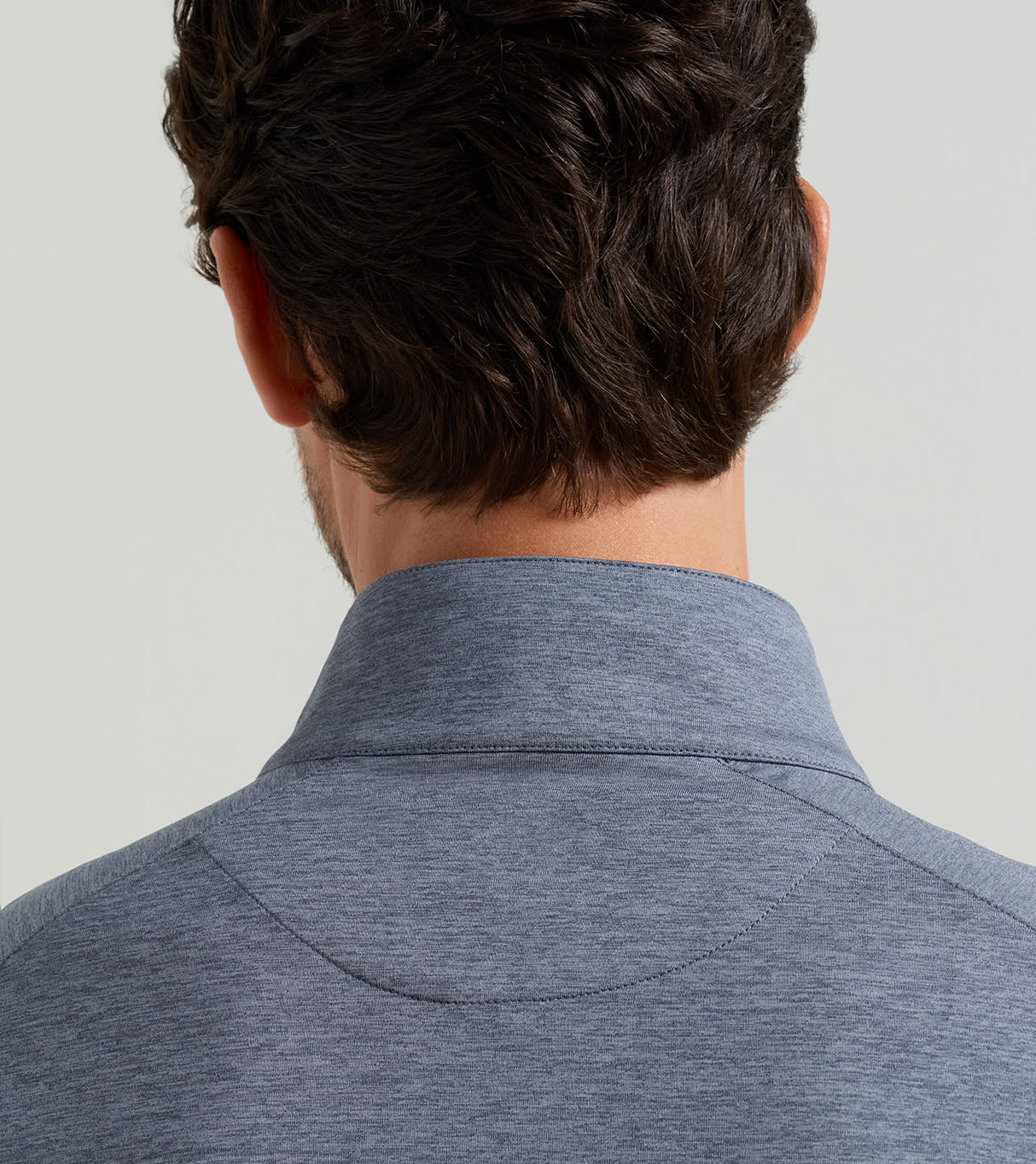 PETER MILLAR Stealth Performance Quarter Zip Sweater - Mens - Steel