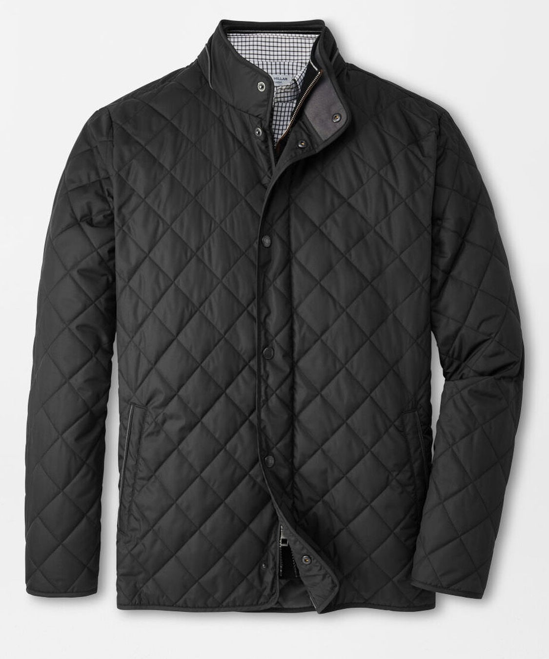 PETER MILLAR Suffolk Quilted Coat - Men's Classic Fit - Black