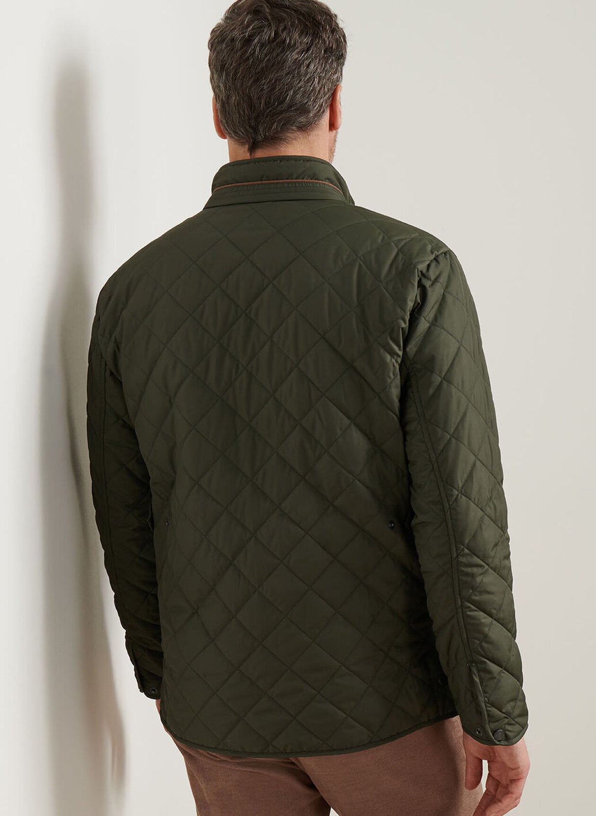 PETER MILLAR Suffolk Quilted Coat - Men's Classic Fit - Dark Olive