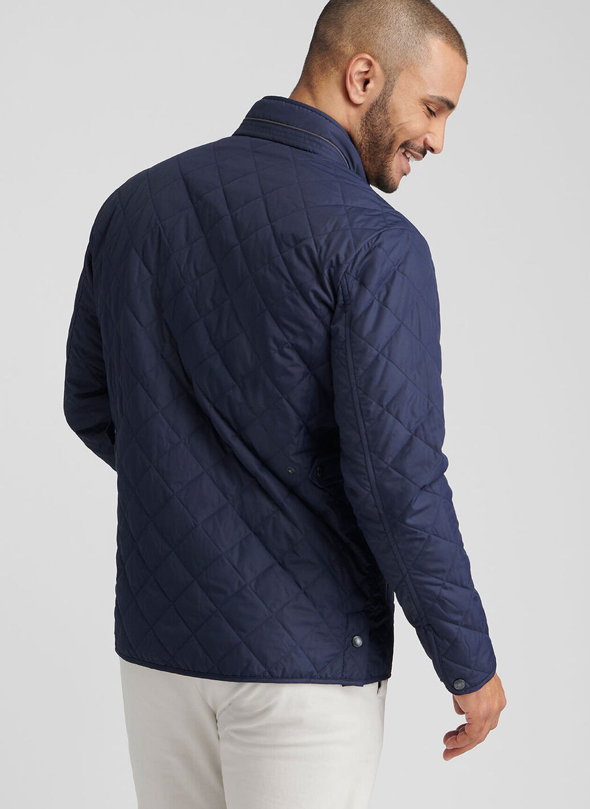 PETER MILLAR Suffolk Quilted Coat - Men's Classic Fit - Navy