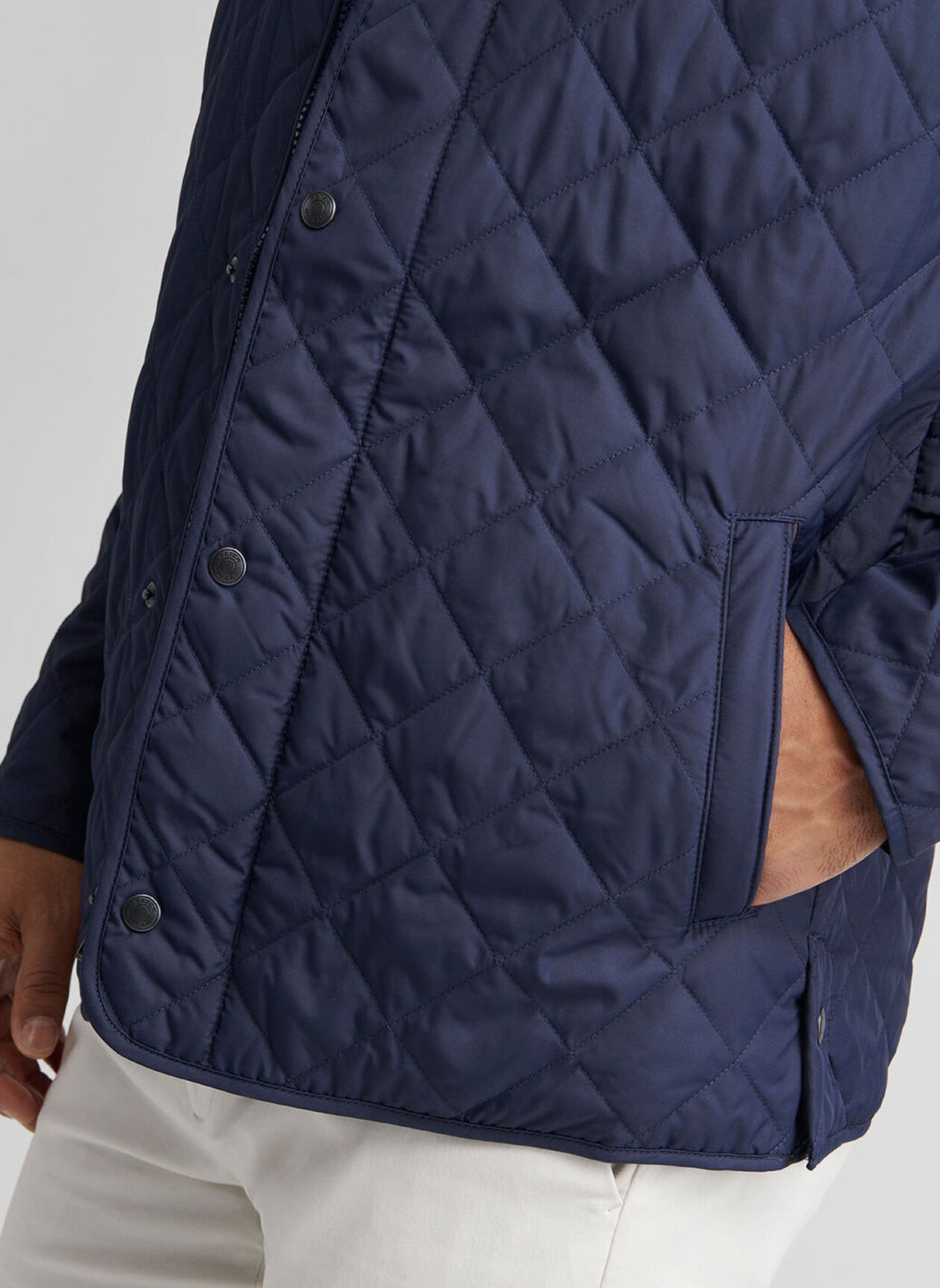 PETER MILLAR Suffolk Quilted Coat - Men's Classic Fit - Navy