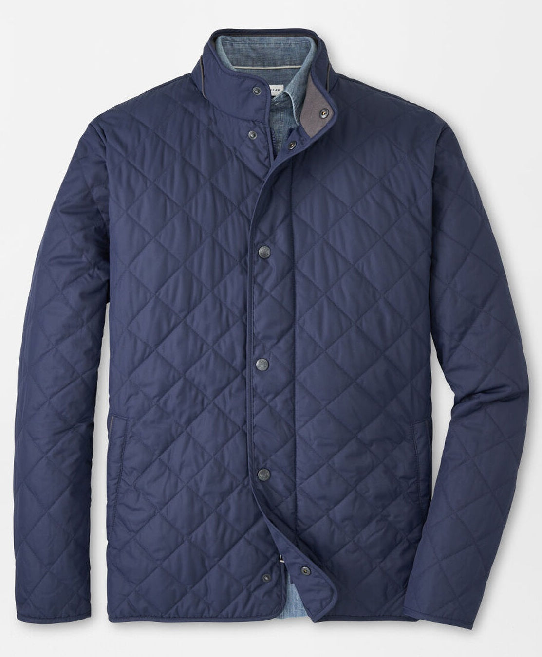 PETER MILLAR Suffolk Quilted Coat - Men's Classic Fit - Navy