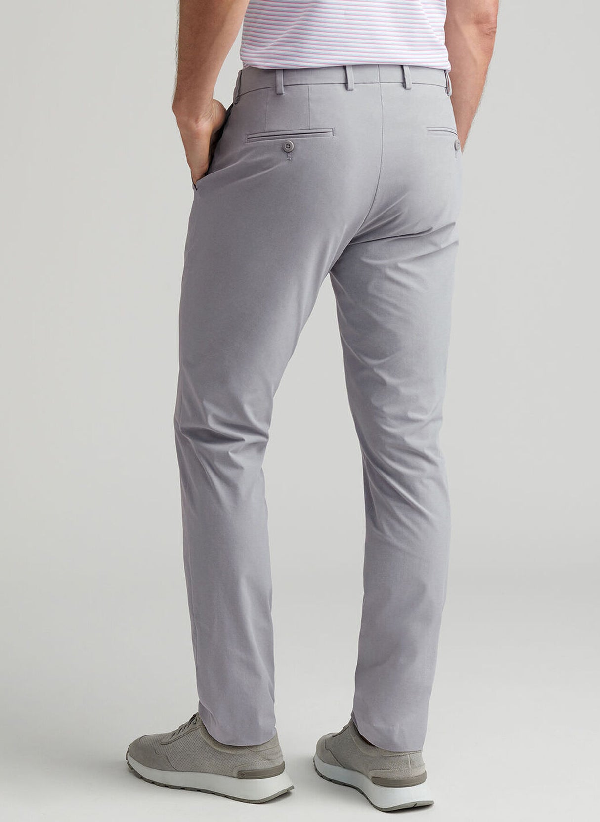 PETER MILLAR Surge Performance Trousers – Men’s Technical Four-Way Stretch – Gale Grey