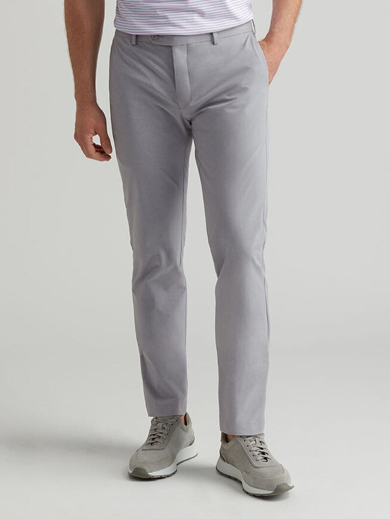 PETER MILLAR Surge Performance Trousers – Men’s Technical Four-Way Stretch – Gale Grey
