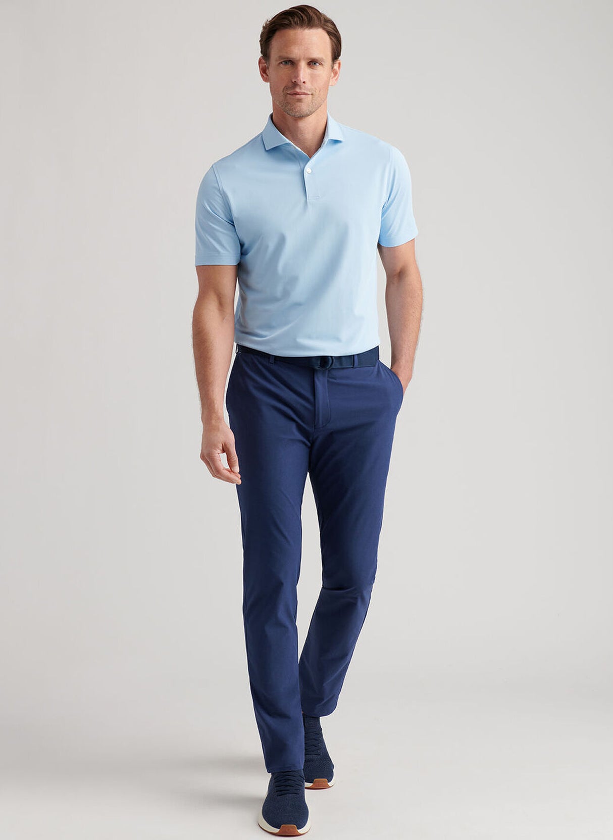 PETER MILLAR Surge Performance Trousers – Men’s Technical Four-Way Stretch – Navy