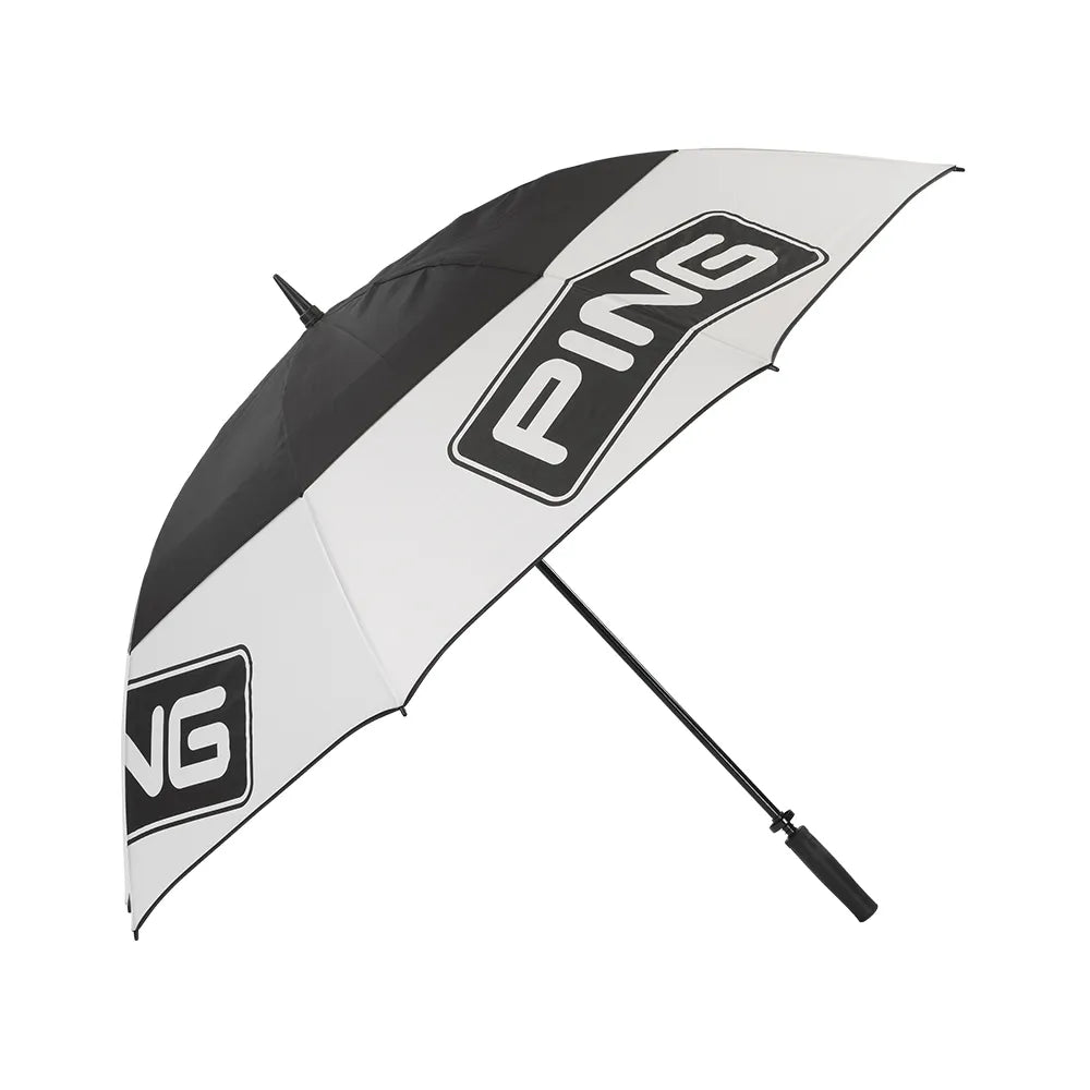 PING Tour Double Canopy Golf Umbrella 68" - White / Black