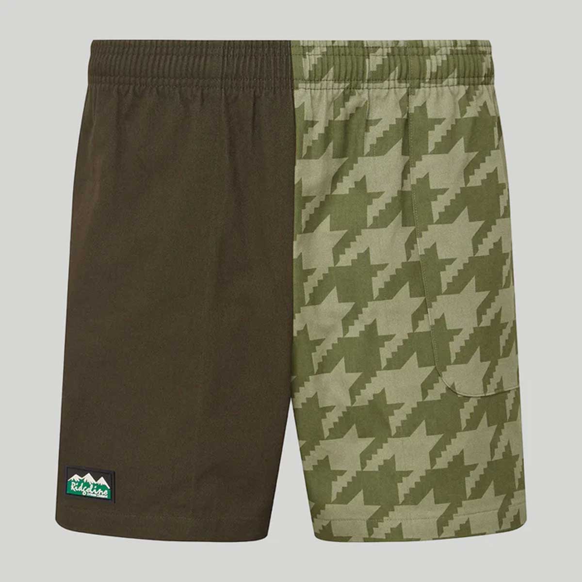 RIDGELINE Backslider Shorts - Deep Forest Print