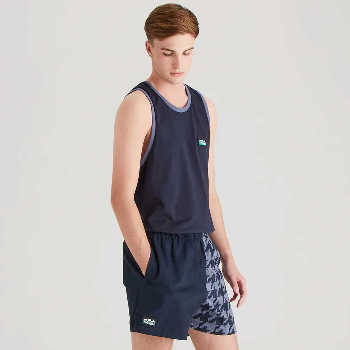 RIDGELINE Backslider Shorts - Navy Print