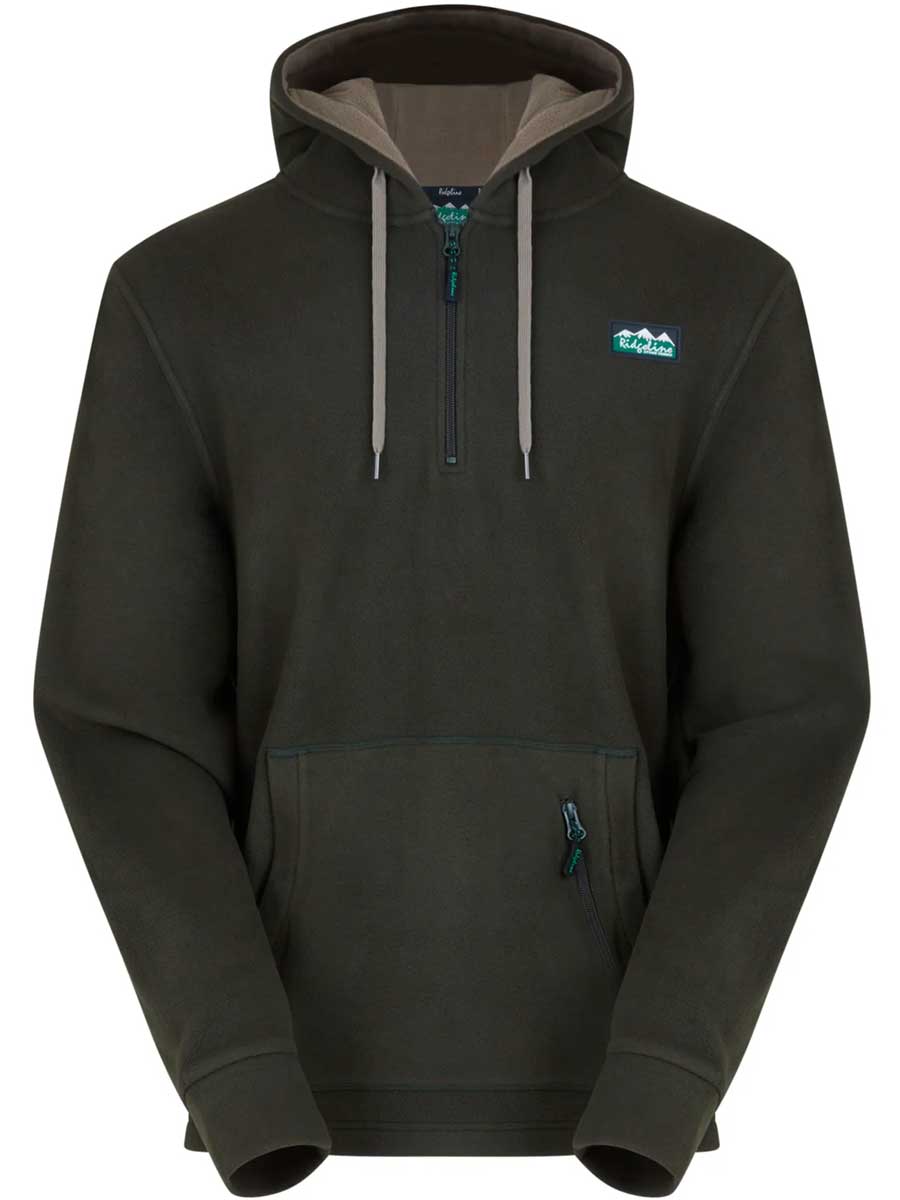 RIDGELINE Ballistic Fleece Hoodie - Mens - Deep Forest
