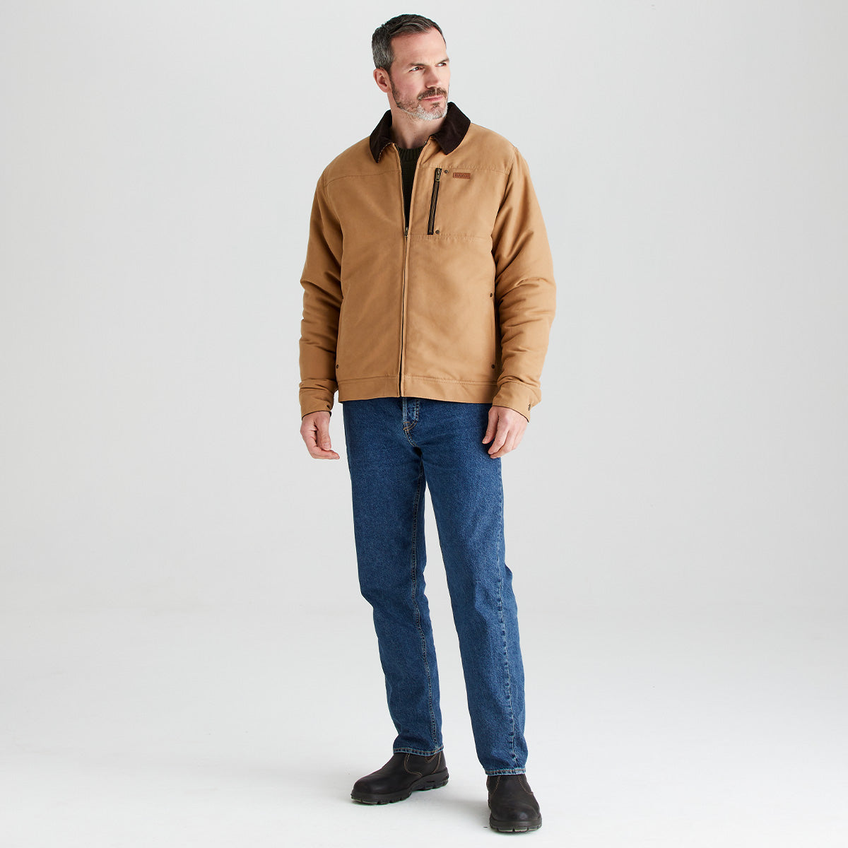 Ridgeline men's Montana Work Coat Sienna, side view