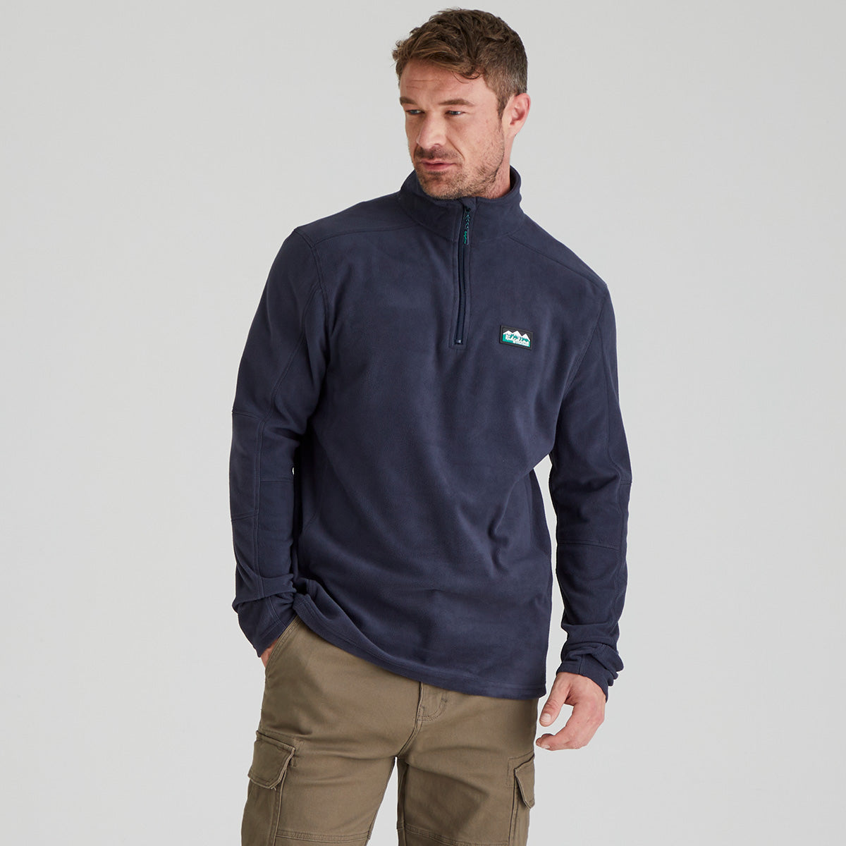 Ridgeline men's Narvik Fleece Navy, front view