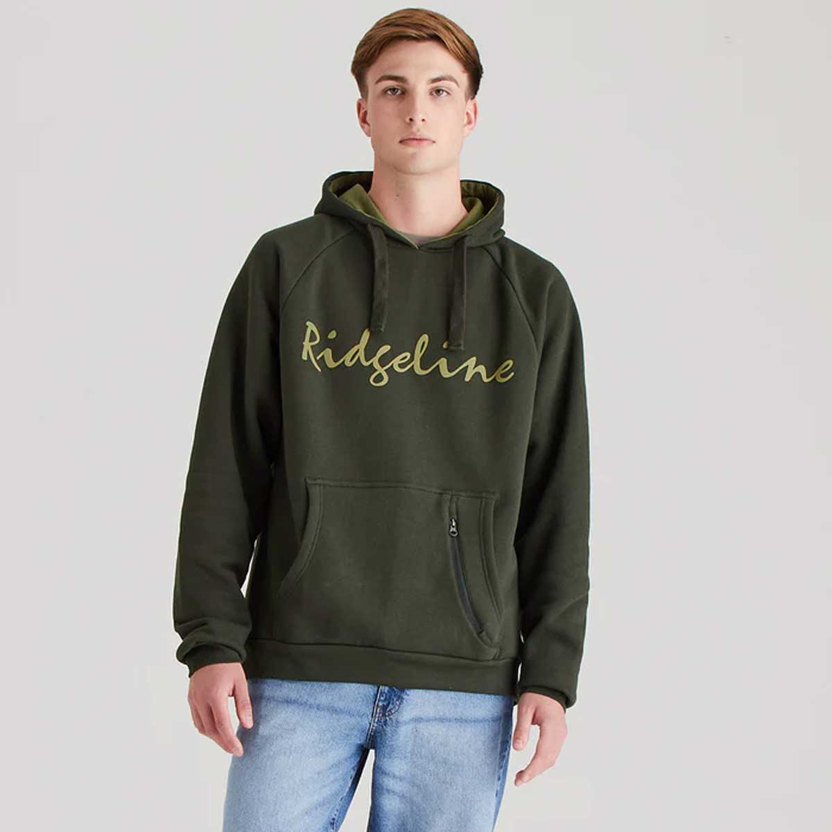 RIDGELINE Signature Hoodie - Mens - Deep Forest