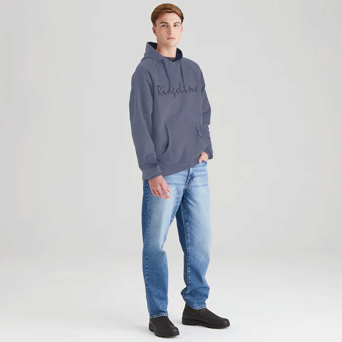 RIDGELINE Signature Hoodie - Mens - Storm