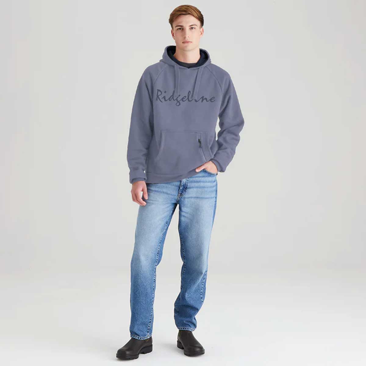 RIDGELINE Signature Hoodie - Mens - Storm