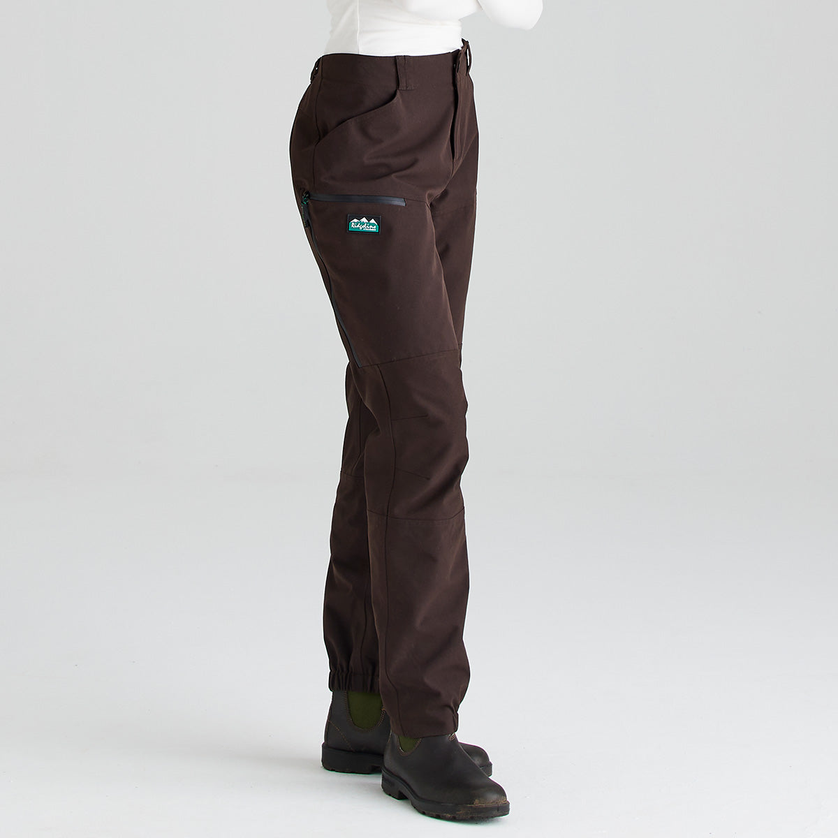 Ridgeline women's Cambrian Trouser Deep Bark, three-quarter view